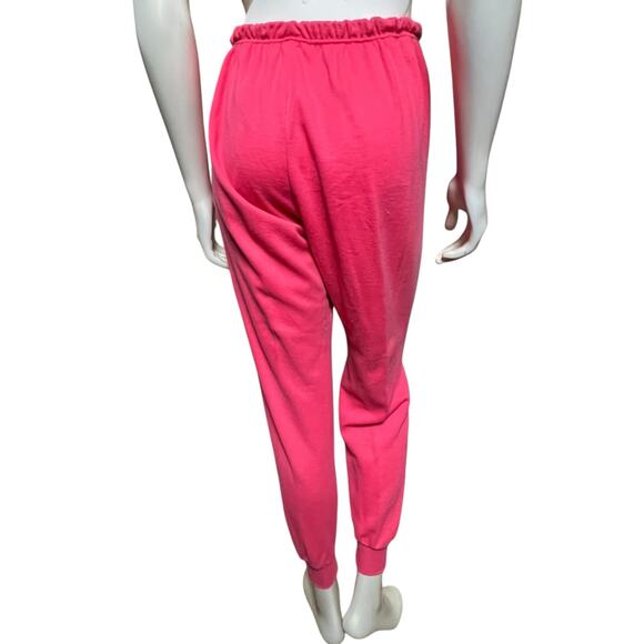 LAPS Pink Jogger Sweatpants S Soft Cotton Blend Comfy Lounge & Activewear - Picture 3 of 10